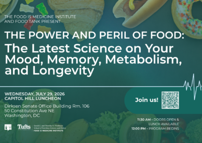 Capitol Hill Luncheon: The Power and Peril of Food – The Latest Science on Your Mood, Memory, Metabolism, and Longevity